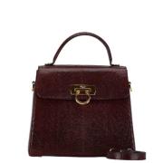 Salvatore Ferragamo Pre-owned Pre-owned Laeder axelremsvskor Brown, Da...