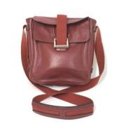 Hermès Vintage Pre-owned Laeder crossbodyvskor Red, Dam