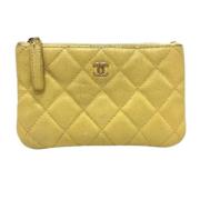 Chanel Vintage Pre-owned Laeder chanel-vskor Yellow, Dam