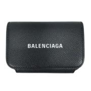 Balenciaga Vintage Pre-owned Laeder plnbcker Black, Dam