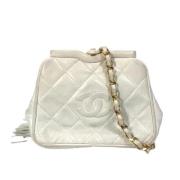 Chanel Vintage Pre-owned Laeder chanel-vskor White, Dam