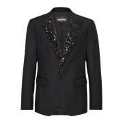 Dsquared2 Svart Paljett Blazer Black, Herr