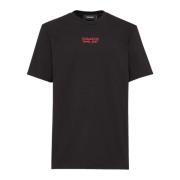 Dsquared2 Logo Print T-shirt Svart Black, Herr