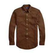 Ralph Lauren Linneskjorta Brun Stilfullt Val Brown, Herr