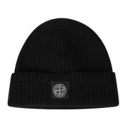 Stone Island Stilig Beanie Mössa för Vintermode Black, Herr