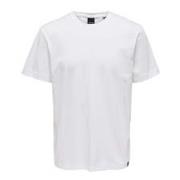 Only & Sons Max T-shirt White, Herr