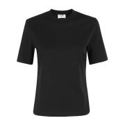 Filippa K Basic Mock Neck Tee Black, Dam