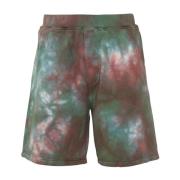 Dsquared2 Grön Tie-Dye Shorts Ss22 Multicolor, Herr