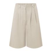 Rue De Tokyo Cream Twill Pre Dyed Byxor Beige, Dam