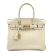 Hermès Vintage Pre-owned Laeder handvskor Beige, Dam