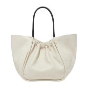 Proenza Schouler Ruched Tote Bag Beige, Dam