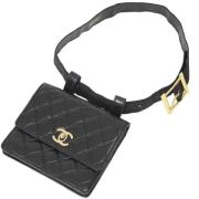 Chanel Vintage Pre-owned Laeder chanel-vskor Black, Dam