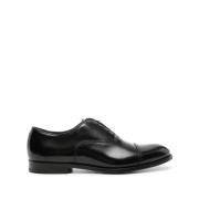 Doucal's Lace Up Oxford Skor Black, Herr