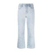 Frame Slouch Cropped Jeans Blue, Dam