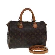 Louis Vuitton Vintage Pre-owned Canvas handvskor Brown, Dam