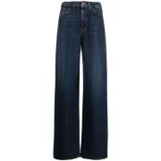 3X1 Hög midja breda ben Flip Jeans Blue, Dam