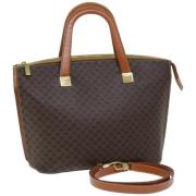 Celine Vintage Pre-owned Laeder handvskor Brown, Dam