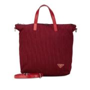 Prada Vintage Pre-owned Laeder prada-vskor Red, Dam