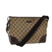 Gucci Vintage Pre-owned Canvas gucci-vskor Beige, Dam