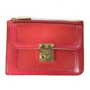 Louis Vuitton Vintage Pre-owned Laeder plnbcker Red, Dam