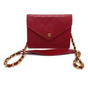 Chanel Vintage Pre-owned Laeder chanel-vskor Red, Dam