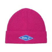 Ball Snygg Broderad Beanie Tillbehör Very Berry Pink, Dam