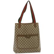 Gucci Vintage Pre-owned Laeder totevskor Beige, Dam