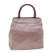 Prada Vintage Pre-owned Canvas handvskor Pink, Dam