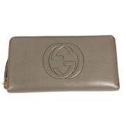 Gucci Vintage Pre-owned Laeder plnbcker Beige, Dam