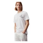 Calvin Klein Meta Monogram T-shirt White, Herr