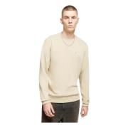 Champion Crewneck Sweatshirt Hoodie Beige, Herr