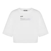 Moschino Vita Crewneck T-shirts och Polos White, Dam