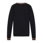 Paul Smith Sweatshirt med broderat mönster Black, Herr