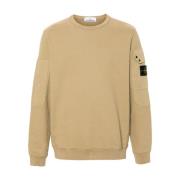 Stone Island Beige Tröja med Ficklock Beige, Herr