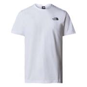 The North Face Röd box fest T-shirt White, Herr