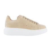 Alexander McQueen Sensory C Läder Sneaker Beige, Dam