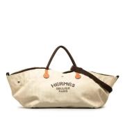 Hermès Vintage Pre-owned Canvas totevskor Beige, Dam