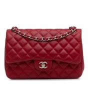 Chanel Vintage Pre-owned Laeder axelremsvskor Red, Dam