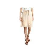 See by Chloé Silke Ruffle Kjol Beige, Dam