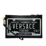 Versace Pre-owned Pre-owned Laeder kuvertvskor Black, Dam