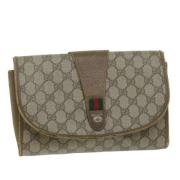 Gucci Vintage Pre-owned Laeder kuvertvskor Beige, Dam