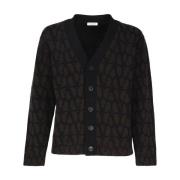 Valentino Garavani Bomullsblandade Sweaters Brown, Herr