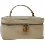 Gucci Vintage Pre-owned Canvas necessrer Beige, Dam