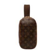 Louis Vuitton Vintage Pre-owned Canvas crossbodyvskor Brown, Dam