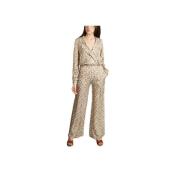 Margaux Lonnberg Blommig jumpsuit med djup urringning Multicolor, Dam