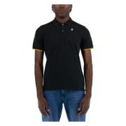 K-Way Polo Shirts Black, Herr