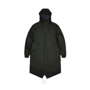 Rains Stilren Fishtail Parka Jacka Green, Dam