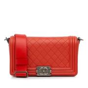 Chanel Vintage Pre-owned Laeder chanel-vskor Red, Dam