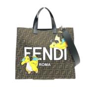 Fendi Vintage Pre-owned Canvas fendi-vskor Brown, Dam