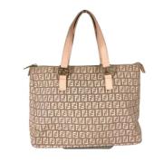 Fendi Vintage Pre-owned Canvas fendi-vskor Beige, Dam